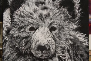 Sooo now scratchboard.... Why not?  I can do on my lap in the car when tom drives...