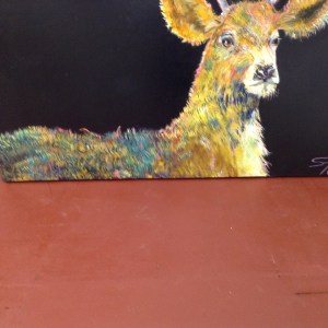 3'x6' deer. Acrylic